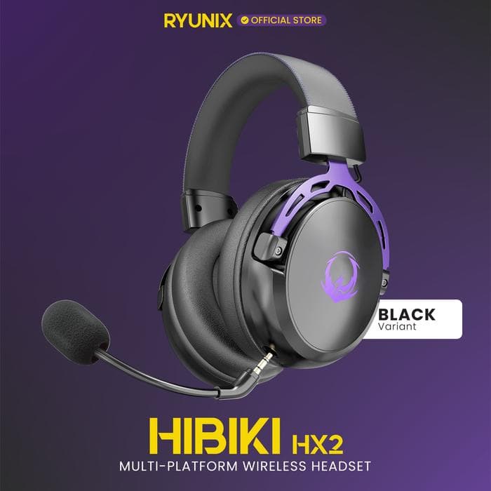 HEADSET RYUNIX HIBIKI HX2 — Black