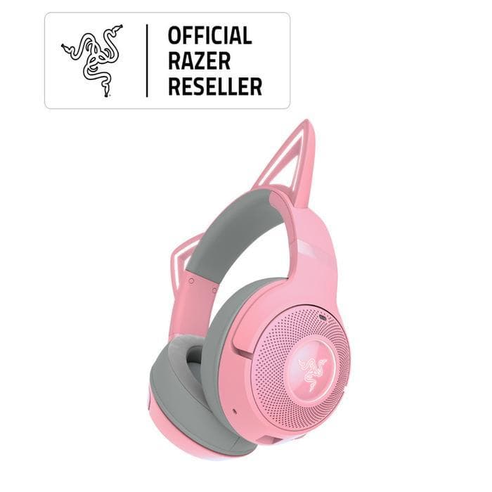 HEADSET RAZER KRAKEN KITTY V2 BT WIRELESS RGB WHITE EDITION
