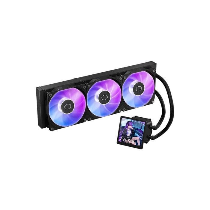 LIQUID COOLER COOLER MASTER MASTERLIQUID CORE LCD 360 4" BLACK ARGB