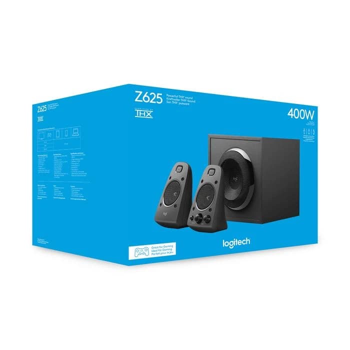 SPEAKER LOGITECH Z625 2.1 THX CERTIFIED WITH SUBWOOFER & OPTICAL INPUT
