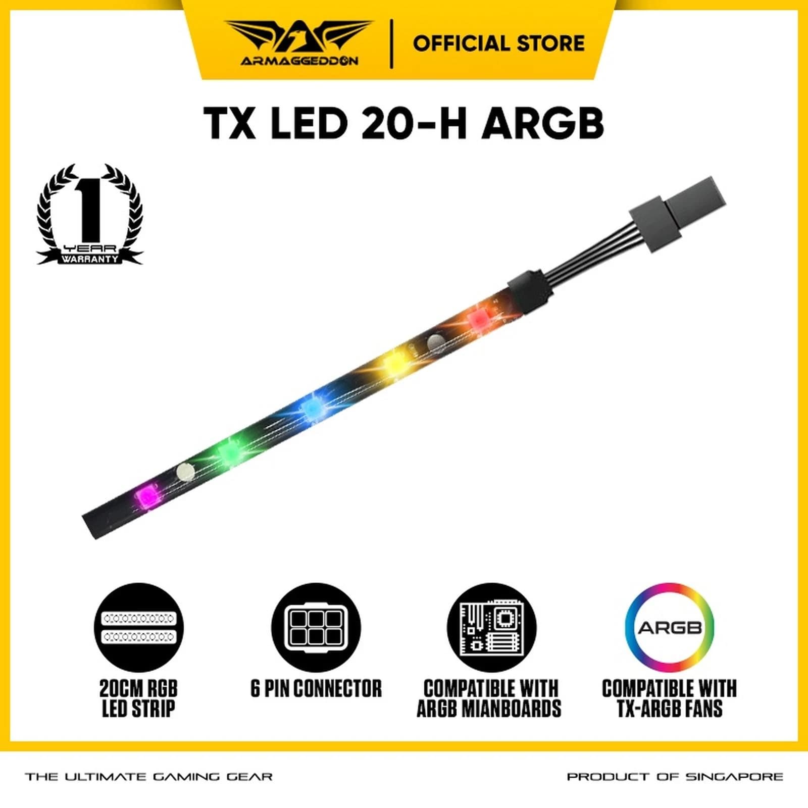 ARGB LED STRIP ARMAGGEDDON TESSARAXX 20CM ARGB