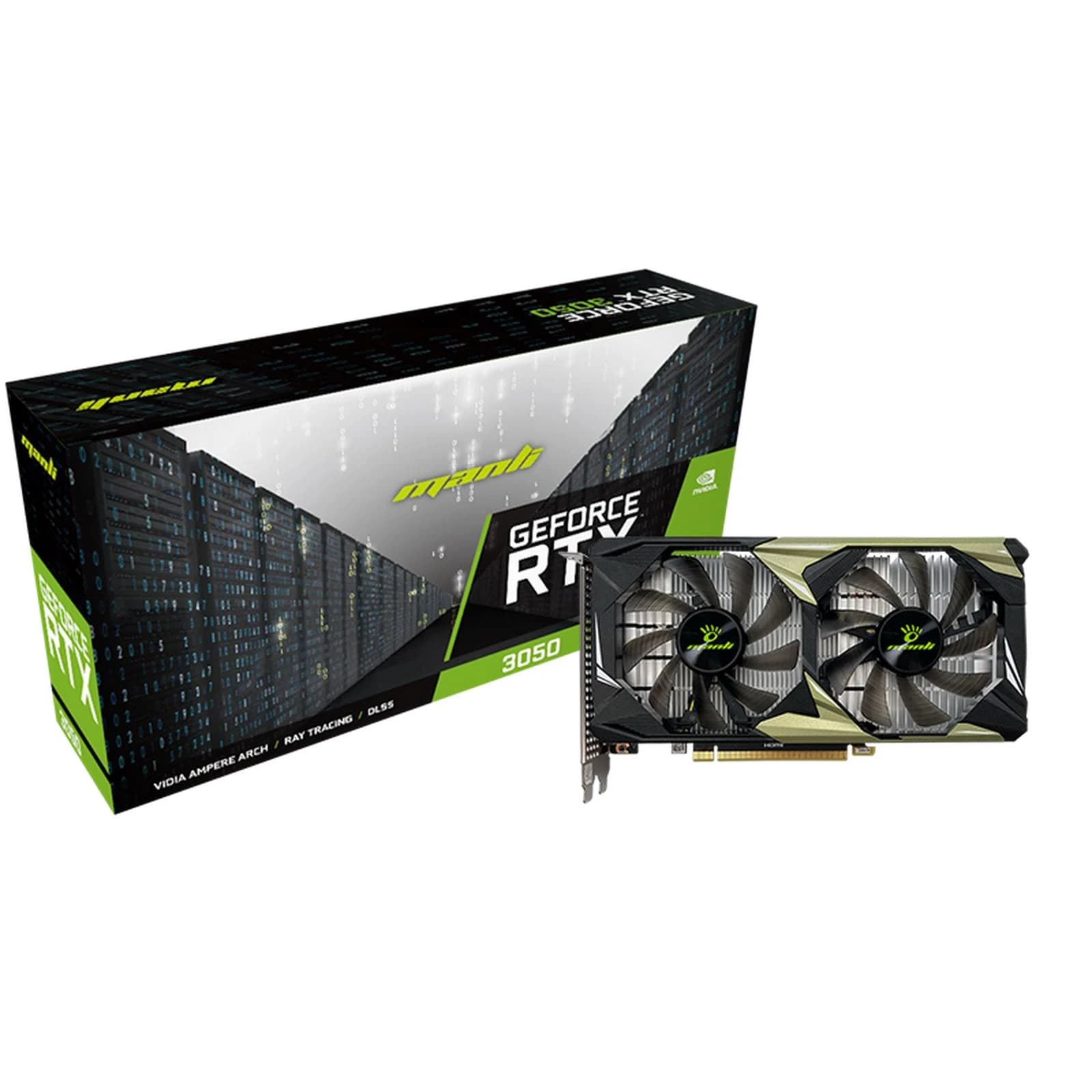 VGA CARD MANLI NEBULA TWIN GEFORCE RTX 3050 6GB GDDR6