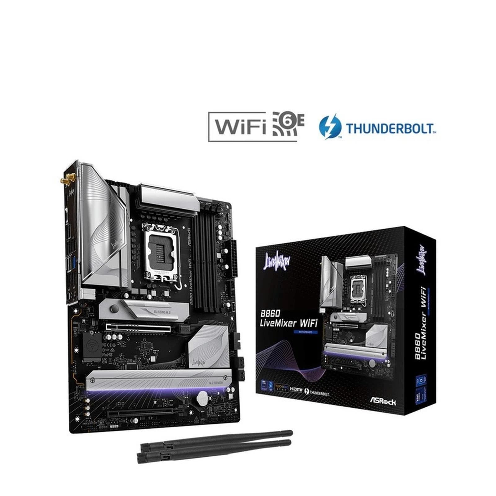 MOTHERBOARD ASROCK B860 LIVEMIXER WIFI LGA1851 DDR5 - ATX