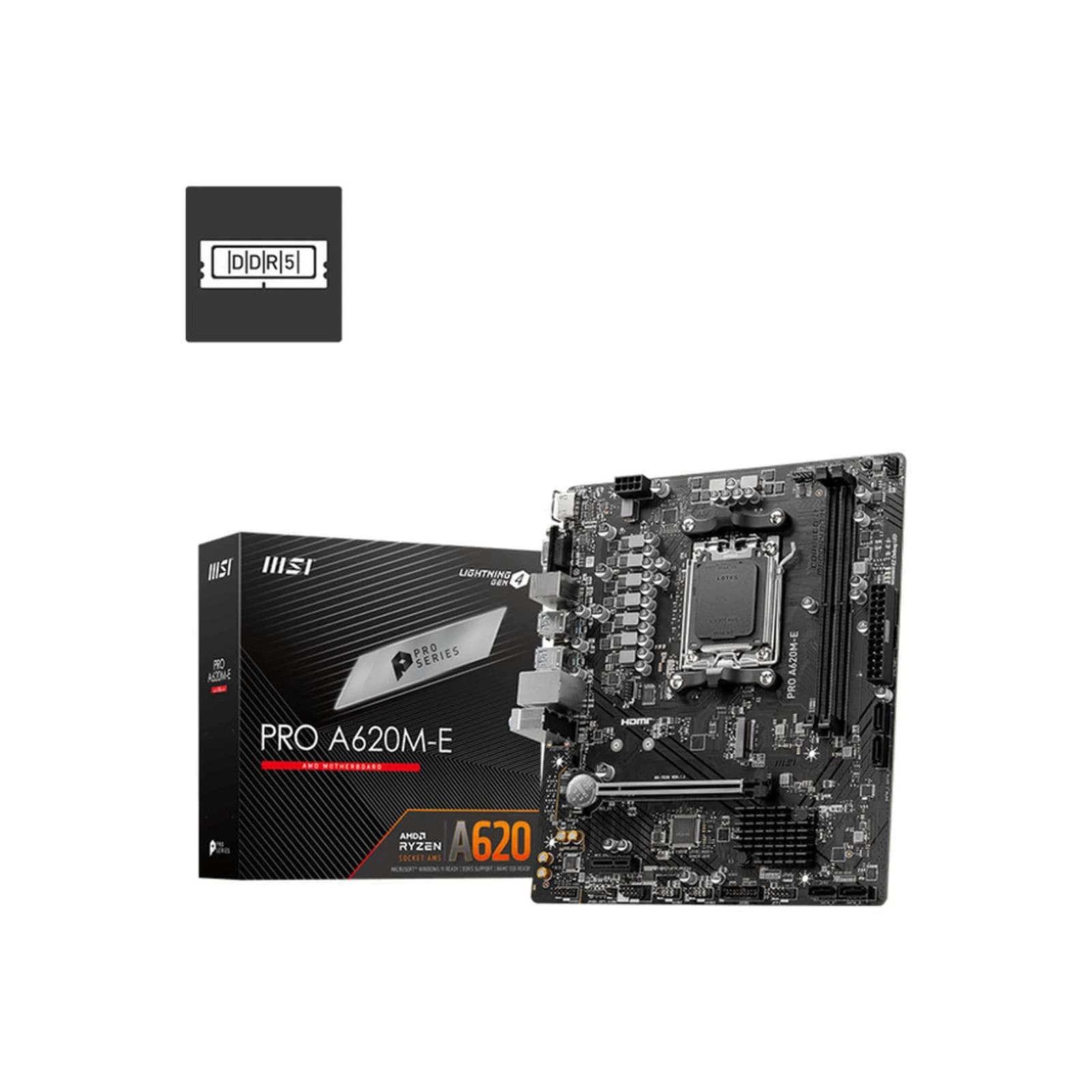 MOTHERBOARD MSI PRO A620M-E AM5 DDR5 - mAtx