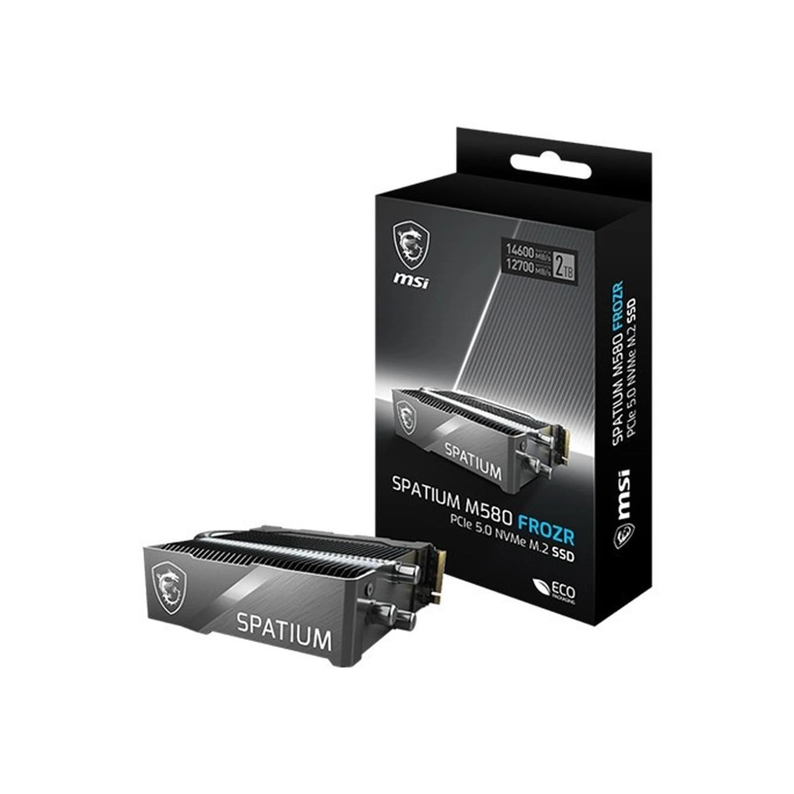 SSD NVME MSI SPATIUM M580 FROZR - 2TB Gen 5.0
