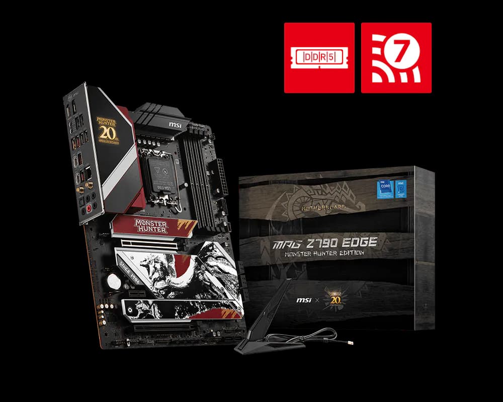 MOTHERBOARD MSI MPG Z790 EDGE MONSTER HUNTER EDITION LGA1700 DDR5 - ATX