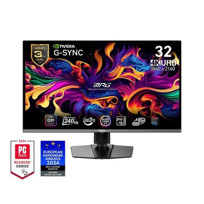 MONITOR MSI MPG321URX 32" FLAT OLED 4K UHD (3840x2160) 240Hz 100% sRGB