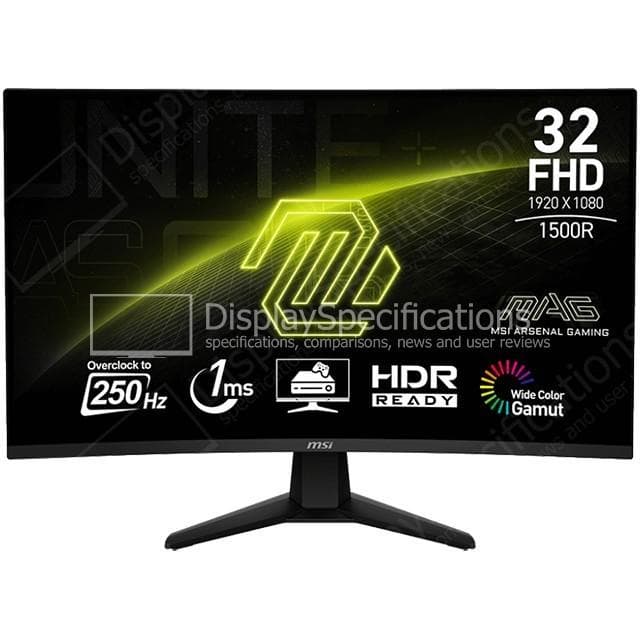 MONITOR MSI MAG 32C6X 31.5" CURVED VA FHD (1920x1080) 250Hz