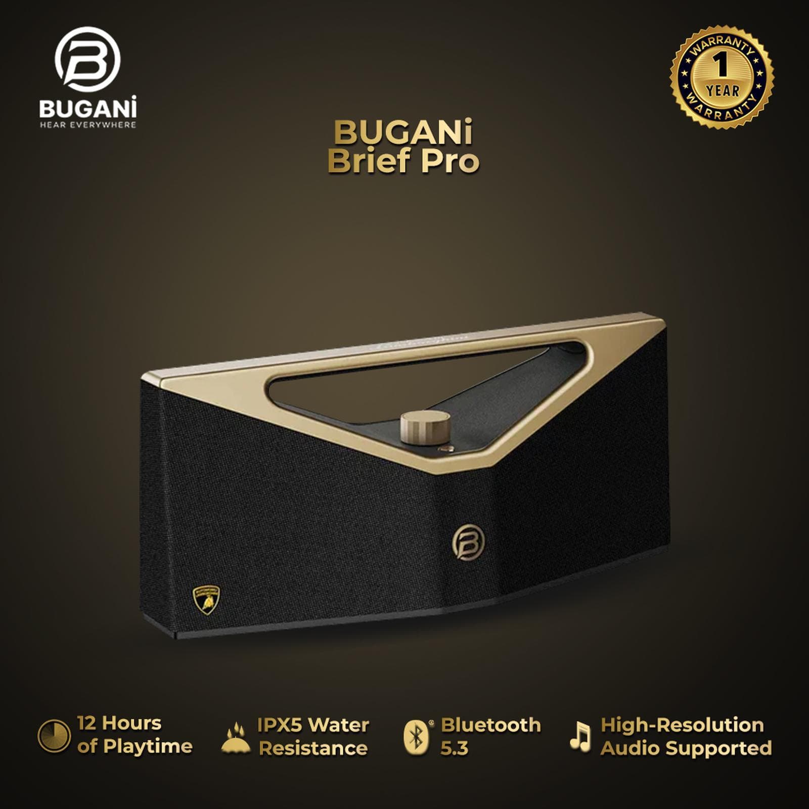 SPEAKER BUGANI BRIEF PRO BLACK GOLD