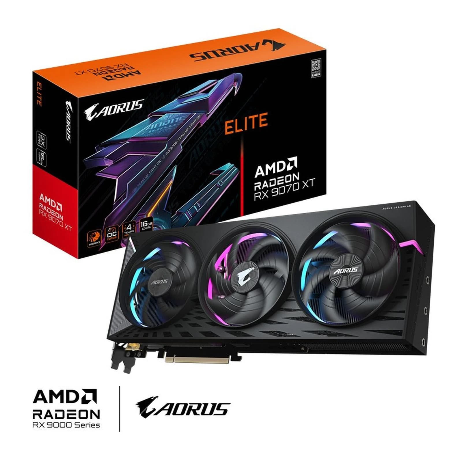 VGA CARD AORUS ELITE RADEON RX 9070 XT 16GB GDDR6