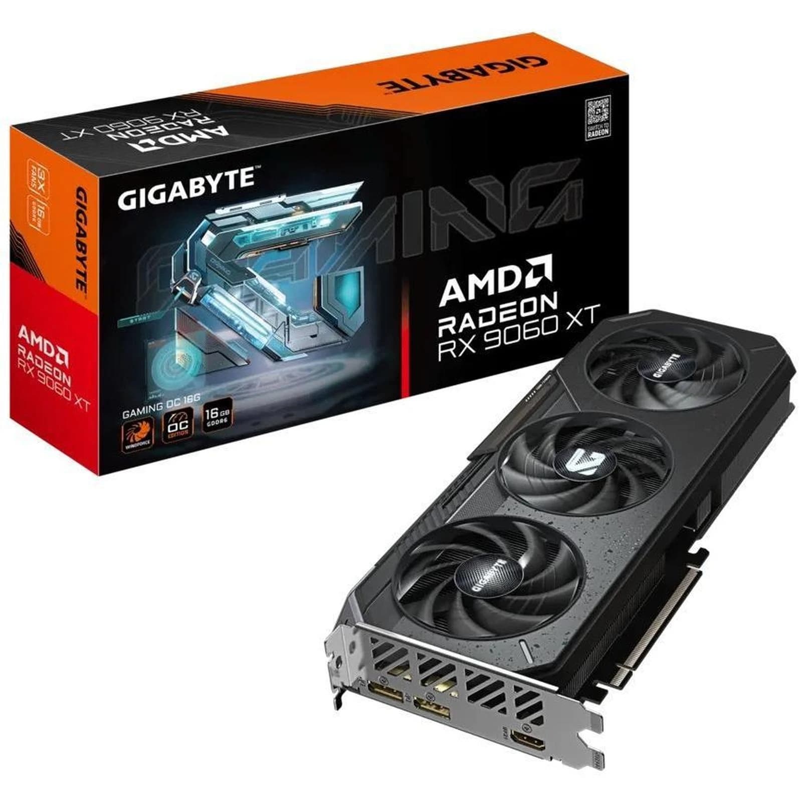 VGA CARD GIGABYTE RADEON RX 9060 XT GAMING OC 16GB GDDR6
