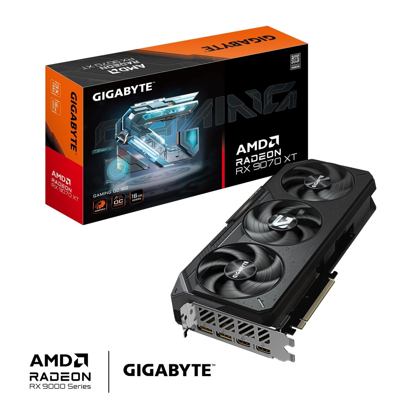 VGA CARD GIGABYTE RADEON RX 9070 XT 16GB GDDR6 TRIPLE FAN