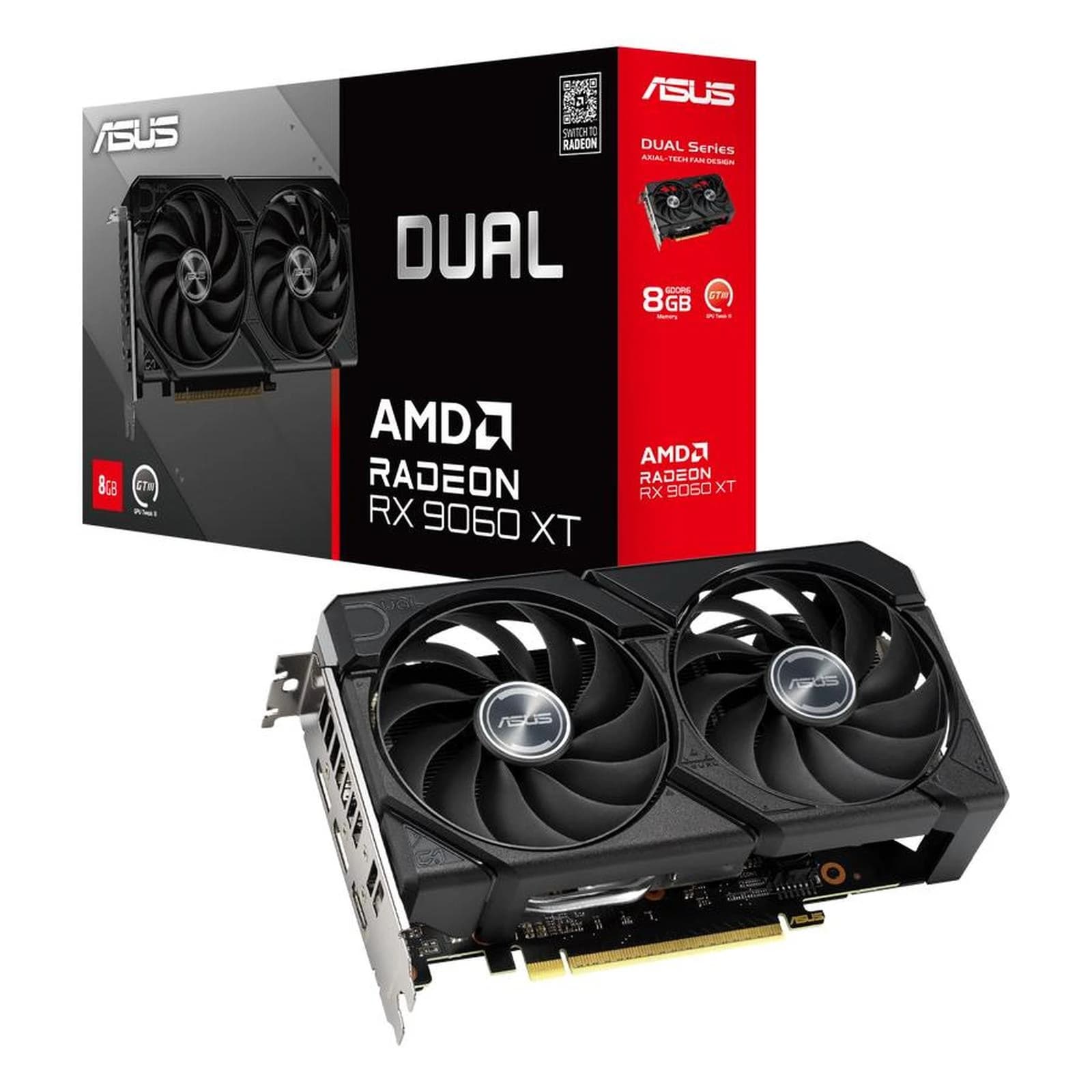 VGA CARD ASUS DUAL RX 9060 XT 8GB GDDR6
