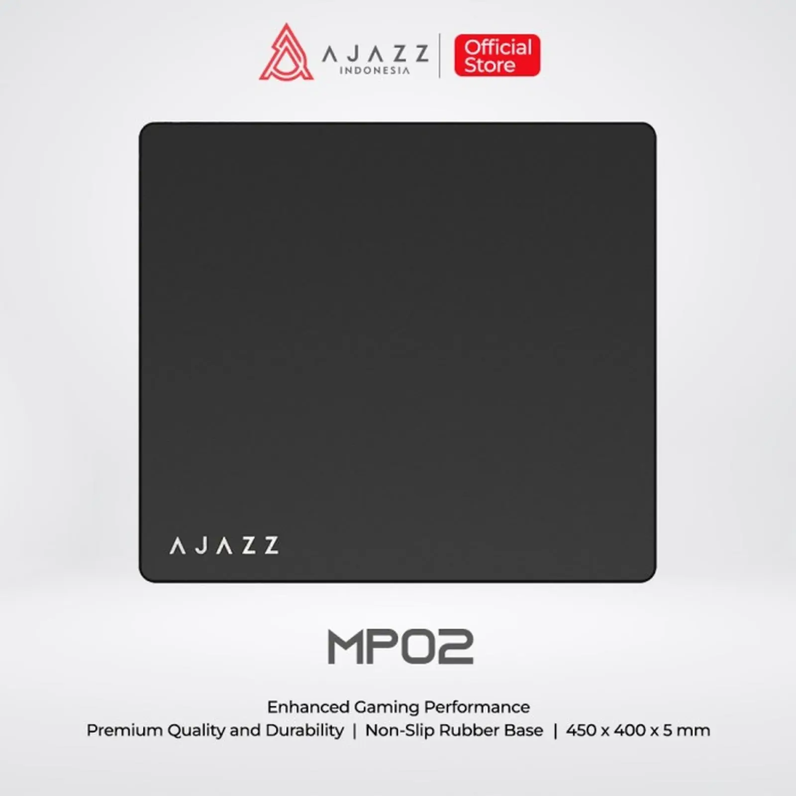 MOUSEPAD AJAZZ MP03 GAMING BLACK (450x400x3mm)