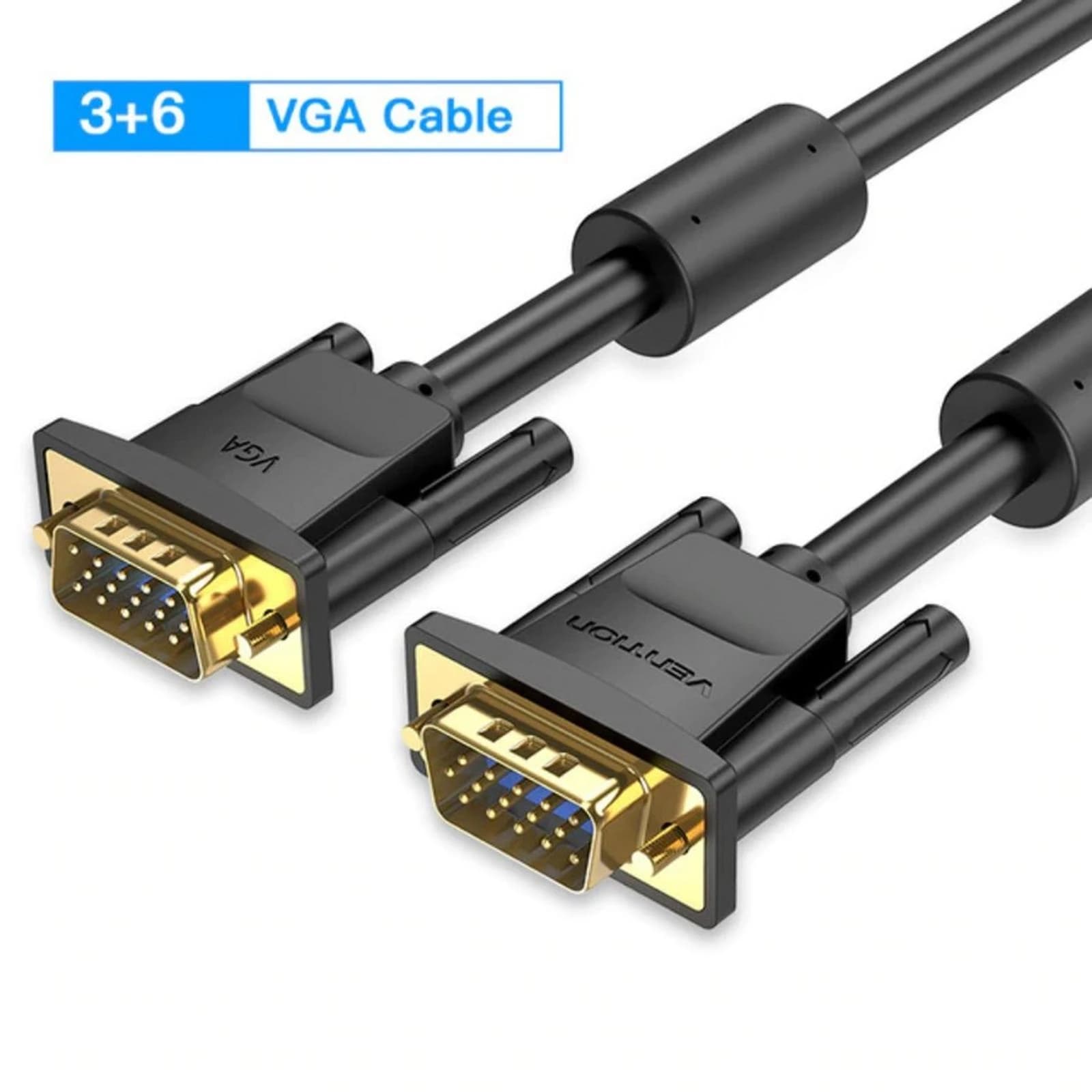 KABEL VENTION VGA(3+6) MALE TO MALE CABLE 3M (DAEBI)