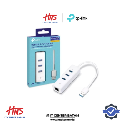 TP-LINK UE330 USB 3.0 3-Port Hub & Gigabit Ethernet Adapter 2 in 1 USB Adapter