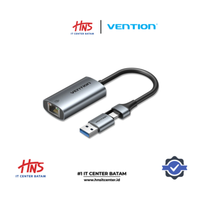 VENTION USB-CUSB-A TO GIGABIT ETHERNET ADAPTER 0.15M ALUMUNIUM ALLOY TYPE GRAY (CFQHB)