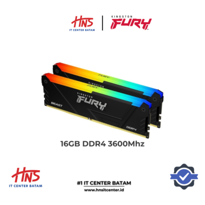 RAM PC DDR4 KINGSTON FURY BEAST 16GB (2x8GB) 3600MHz - (KF436C17BB2AK216)