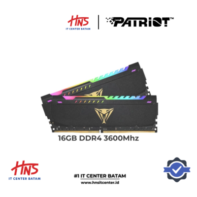RAM PC DDR4 PATRIOT VIPER STEEL BLACK RGB 16GB (2x8GB) 3600MHz - (PVSR416G360C8K)