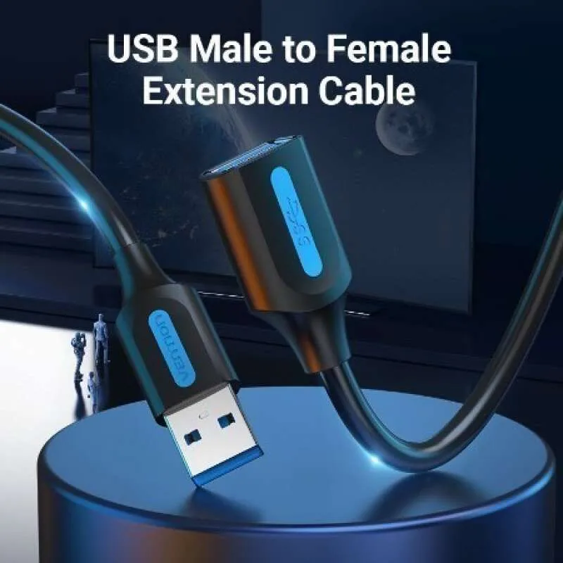 VENTION KABEL USB 3.0 EXTENSION TYPE A MALE TO FEMALE FAST DATA TRANSFER (CBHBH) - Gambar 5
