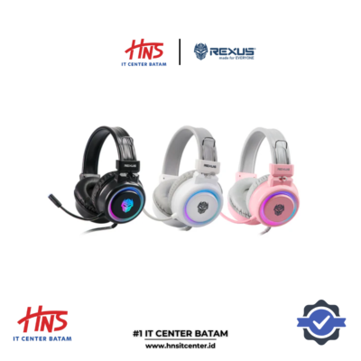 HEADSET REXUS VONIX F30 WIRED HEADSET WITH 3.5mm AUDIO JACK RGB