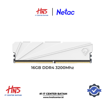 RAM PC DDR4 NETAC SHADOW S WHITE 16GB (1x16GB) 3200Mhz