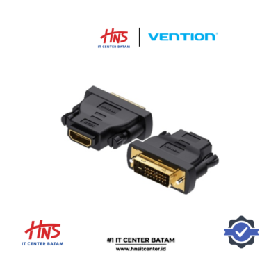 VENTION CONVERTER DVI (24+1) MALE TO HDMI FEMALE ADAPTER BLACK (ECDB0)