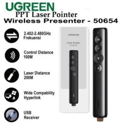 UGREEN POINTER LASER WIRELESS DUAL CONNECTION - (50654)