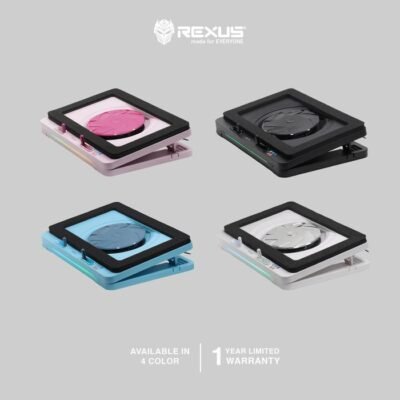 REXUS B400 FROST COOLING PAD LAPTOP BREEZE RGB - PENDINGIN LAPTOP 2400RPM TYPE-C