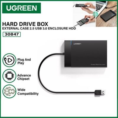UGREEN ENCLOSURE HDD/SSD 2.5" SATA to USB A 3.0 - (30847)
