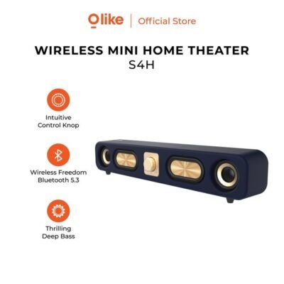 OLIKE SPEAKER S4H MINI SOUNDBAR WIRELESS BLUETOOTH 5.3 STEREO BASS EFFECT